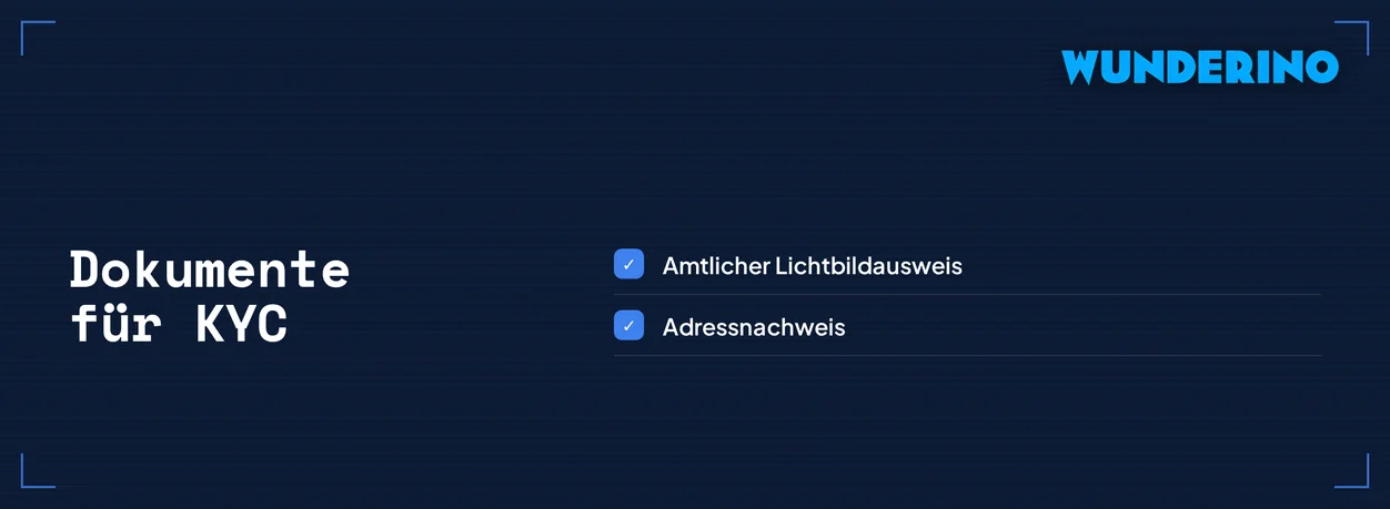Prüfe die nötigen Verifizierungsdokumente