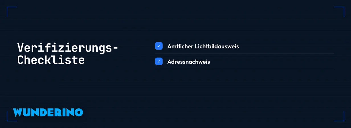 Prüfe die nötigen Dokumente