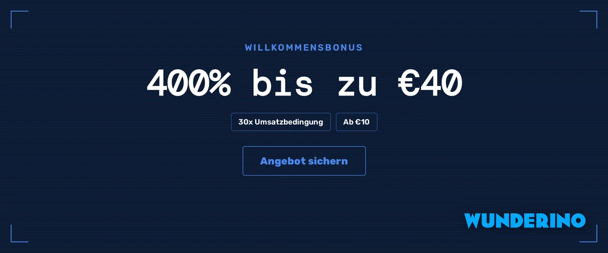 Sichere dir 400% bis €40